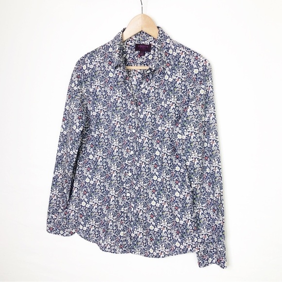 Liberty art Fabrics for jcrew, floral, print button down shirt - Picture 4 of 10